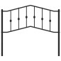 vidaXL Cabecero de metal negro 107 cm