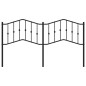 vidaXL Cabecero de metal negro 180 cm vidaXL Cabecero de metal negro 180 cm