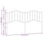 vidaXL Cabecero de metal negro 180 cm vidaXL Cabecero de metal negro 180 cm