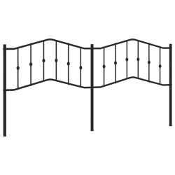 vidaXL Cabecero de metal negro 200 cm