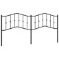 vidaXL Cabecero de metal negro 200 cm vidaXL Cabecero de metal negro 200 cm