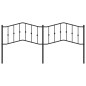 vidaXL Cabecero de metal negro 200 cm vidaXL Cabecero de metal negro 200 cm