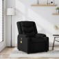 vidaXL Sillón reclinable de masaje de tela negro vidaXL Sillón reclinable de masaje de tela negro