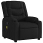 vidaXL Sillón reclinable de masaje de tela negro vidaXL Sillón reclinable de masaje de tela negro