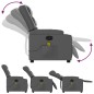 vidaXL Sillón de masaje reclinable cuero sintético gris vidaXL Sillón de masaje reclinable cuero sintético gris
