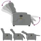 vidaXL Sillón reclinable de masaje de tela gris claro vidaXL Sillón reclinable de masaje de tela gris claro
