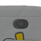 vidaXL Sillón reclinable de masaje de tela gris claro vidaXL Sillón reclinable de masaje de tela gris claro