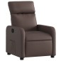 vidaXL Sillón reclinable de cuero sintético marrón vidaXL Sillón reclinable de cuero sintético marrón
