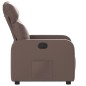 vidaXL Sillón reclinable de cuero sintético marrón vidaXL Sillón reclinable de cuero sintético marrón