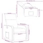 vidaXL Sillón reclinable de cuero sintético marrón vidaXL Sillón reclinable de cuero sintético marrón