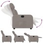 vidaXL Sillón reclinable de tela gris taupe vidaXL Sillón reclinable de tela gris taupe