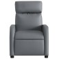 vidaXL Sillón de masaje reclinable cuero sintético gris vidaXL Sillón de masaje reclinable cuero sintético gris