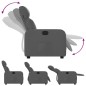 vidaXL Sillón reclinable de tela gris oscuro vidaXL Sillón reclinable de tela gris oscuro