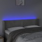 vidaXL Cabecero con LED de terciopelo gris claro 147x16x78/88 cm vidaXL Cabecero con LED de terciopelo gris claro 147x16x78/88 cm