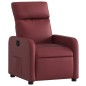vidaXL Sillón reclinable de cuero sintético rojo tinto vidaXL Sillón reclinable de cuero sintético rojo tinto