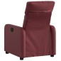 vidaXL Sillón reclinable de cuero sintético rojo tinto vidaXL Sillón reclinable de cuero sintético rojo tinto