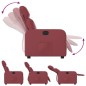 vidaXL Sillón reclinable de cuero sintético rojo tinto vidaXL Sillón reclinable de cuero sintético rojo tinto
