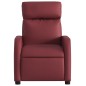 vidaXL Sillón reclinable de cuero sintético rojo tinto vidaXL Sillón reclinable de cuero sintético rojo tinto