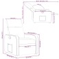 vidaXL Sillón reclinable de cuero sintético rojo tinto vidaXL Sillón reclinable de cuero sintético rojo tinto