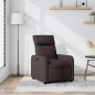 vidaXL Sillón reclinable de tela marrón oscuro vidaXL Sillón reclinable de tela marrón oscuro