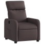 vidaXL Sillón reclinable de tela marrón oscuro vidaXL Sillón reclinable de tela marrón oscuro