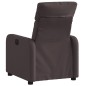 vidaXL Sillón reclinable de tela marrón oscuro vidaXL Sillón reclinable de tela marrón oscuro