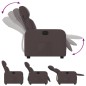 vidaXL Sillón reclinable de tela marrón oscuro vidaXL Sillón reclinable de tela marrón oscuro