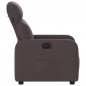 vidaXL Sillón reclinable de tela marrón oscuro vidaXL Sillón reclinable de tela marrón oscuro