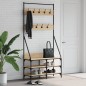 vidaXL Perchero con zapatero roble Sonoma 90x34x184 cm
