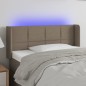vidaXL Cabecero con LED de tela gris taupe 83x16x78/88 cm vidaXL Cabecero con LED de tela gris taupe 83x16x78/88 cm