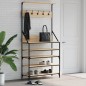 vidaXL Perchero con zapatero roble Sonoma 90x34x184 cm