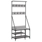 vidaXL Perchero con zapatero gris Sonoma 80x40x184 cm vidaXL Perchero con zapatero gris Sonoma 80x40x184 cm