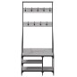 vidaXL Perchero con zapatero gris Sonoma 80x40x184 cm vidaXL Perchero con zapatero gris Sonoma 80x40x184 cm