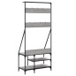 vidaXL Perchero con zapatero gris Sonoma 80x40x184 cm vidaXL Perchero con zapatero gris Sonoma 80x40x184 cm