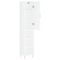 vidaXL Aparador alto madera contrachapada blanco brillo 34,5x34x180 cm vidaXL Aparador alto madera contrachapada blanco brillo 34,5x34x180 cm