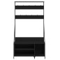 vidaXL Perchero con zapatero negro 100x41x184 cm vidaXL Perchero con zapatero negro 100x41x184 cm