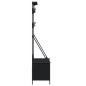 vidaXL Perchero con zapatero negro 100x41x184 cm vidaXL Perchero con zapatero negro 100x41x184 cm