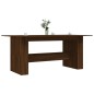 vidaXL Mesa de comedor madera de ingeniería marrón roble 180x90x76 cm vidaXL Mesa de comedor madera de ingeniería marrón roble 180x90x76 cm