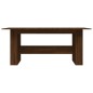 vidaXL Mesa de comedor madera de ingeniería marrón roble 180x90x76 cm vidaXL Mesa de comedor madera de ingeniería marrón roble 180x90x76 cm