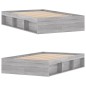 vidaXL Estructura de cama Sonoma gris 120x200 cm