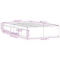 vidaXL Estructura de cama Sonoma gris 120x200 cm