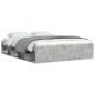 vidaXL Estructura de cama gris hormigón 140x200 cm vidaXL Estructura de cama gris hormigón 140x200 cm
