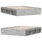 vidaXL Estructura de cama gris hormigón 140x200 cm vidaXL Estructura de cama gris hormigón 140x200 cm