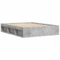 vidaXL Estructura de cama gris hormigón 140x200 cm vidaXL Estructura de cama gris hormigón 140x200 cm