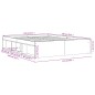 vidaXL Estructura de cama gris hormigón 140x200 cm vidaXL Estructura de cama gris hormigón 140x200 cm
