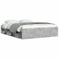 vidaXL Estructura de cama gris hormigón 150x200 cm vidaXL Estructura de cama gris hormigón 150x200 cm
