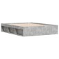 vidaXL Estructura de cama gris hormigón 150x200 cm vidaXL Estructura de cama gris hormigón 150x200 cm