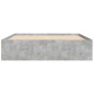 vidaXL Estructura de cama gris hormigón 150x200 cm vidaXL Estructura de cama gris hormigón 150x200 cm