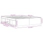 vidaXL Estructura de cama gris hormigón 150x200 cm vidaXL Estructura de cama gris hormigón 150x200 cm