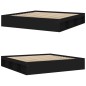 vidaXL Estructura de cama negra 200x200 cm vidaXL Estructura de cama negra 200x200 cm